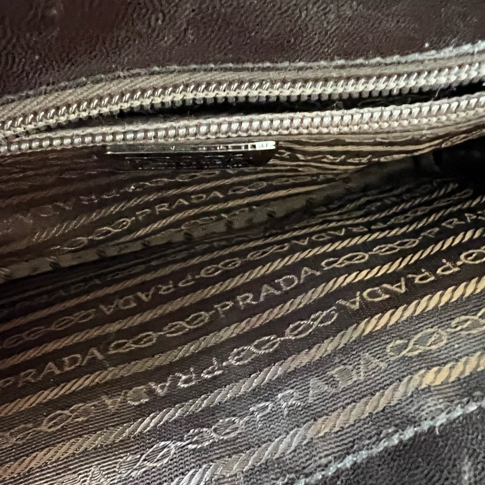PRADA Leather Plastic Chain Shoulder Bag - Picture 6 of 8